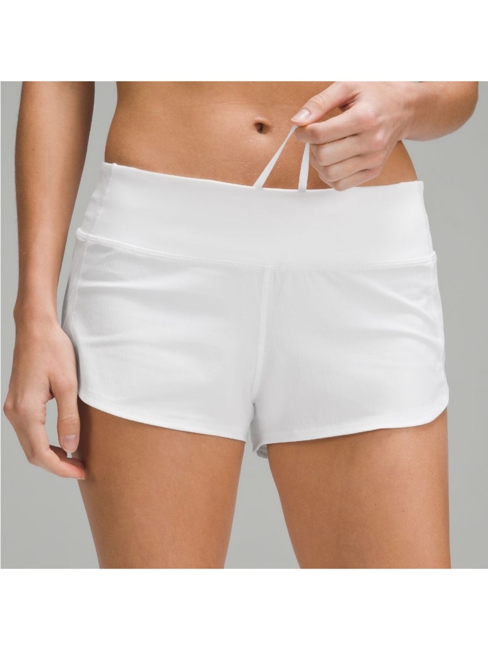 lululemon athletica White Speed Up Women's Athletic Shorts